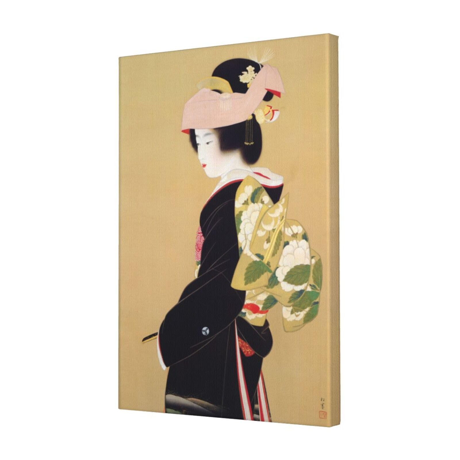 Amazon.co.jp: キャンバス絵画 上村松園 花嫁 複製 世界の名画 アート 