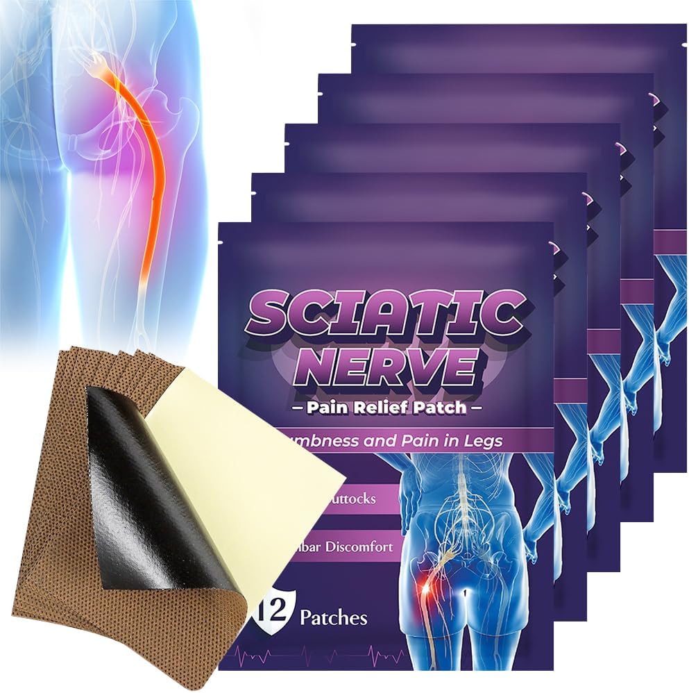DAJILI Sciatica Pain Relief Patches 60PCS, Sciatica Patch Pain Relief