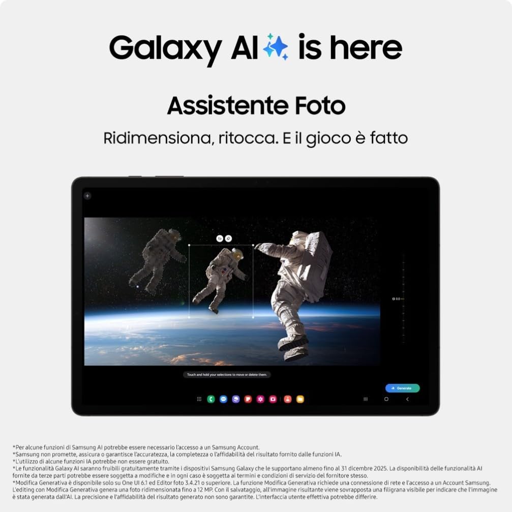 Samsung Galaxy Galaxy Tab S9 Ultra Tablet Android 5G RAM 12GB 256GB SSD [Versione italiana] 2023 + Battery Pack