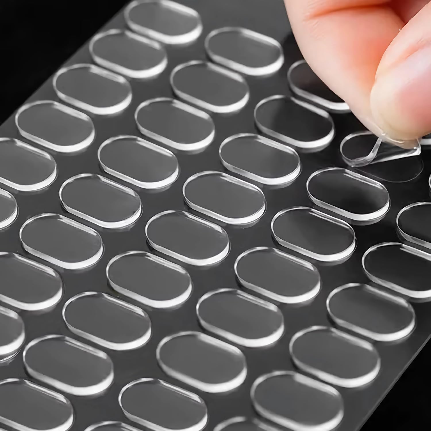 Piercell 80 pcs Clear Sticky Tack Adhesive Poster Putty, Removable Gel Glue Dot Stickers, No Trace Mounting Putty for Wall Hanging Picture, Balloons Festival Party Decoration