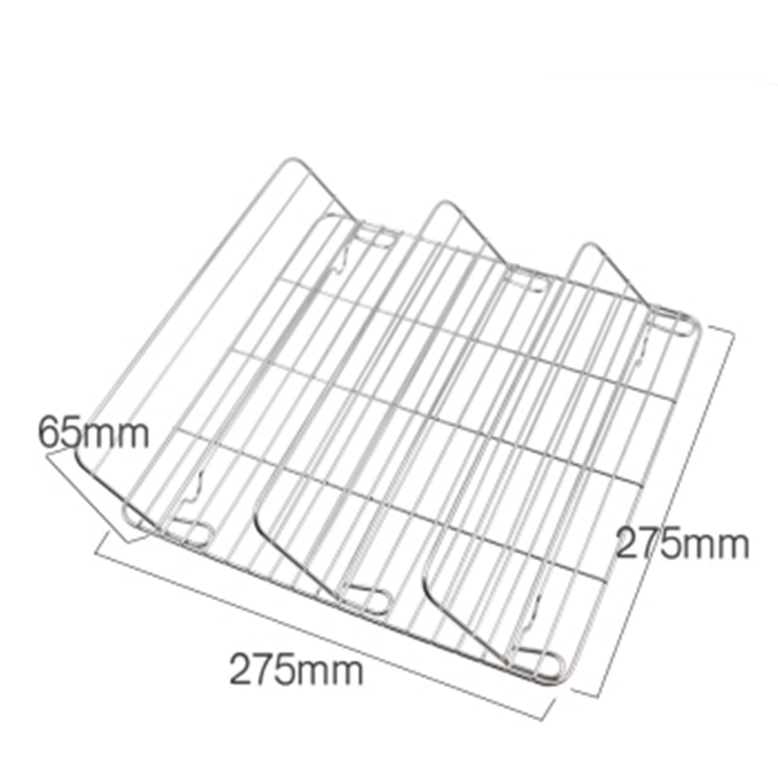 Plateau De Refroidissement De Gâteau Maille De Refroidissement Multifonctionnelle Grille en Acier Inoxydable Outil De Grill De Cuisson (Couleur : Argent, Taille : Taille Unique)