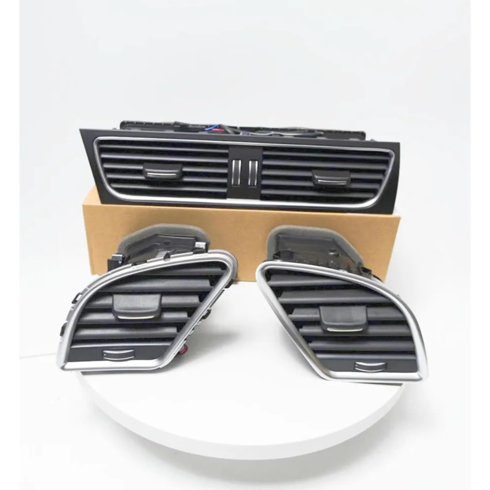 ZHOUKAIDM Air Conditioning Vent Fit for Audi 2009-2016 A4 B8 A5 Front Dashboard Air Conditioning Outlet Vent 8KD820901 8KD820902 Air Conditioner Outlet Durable(1Pcs Left)