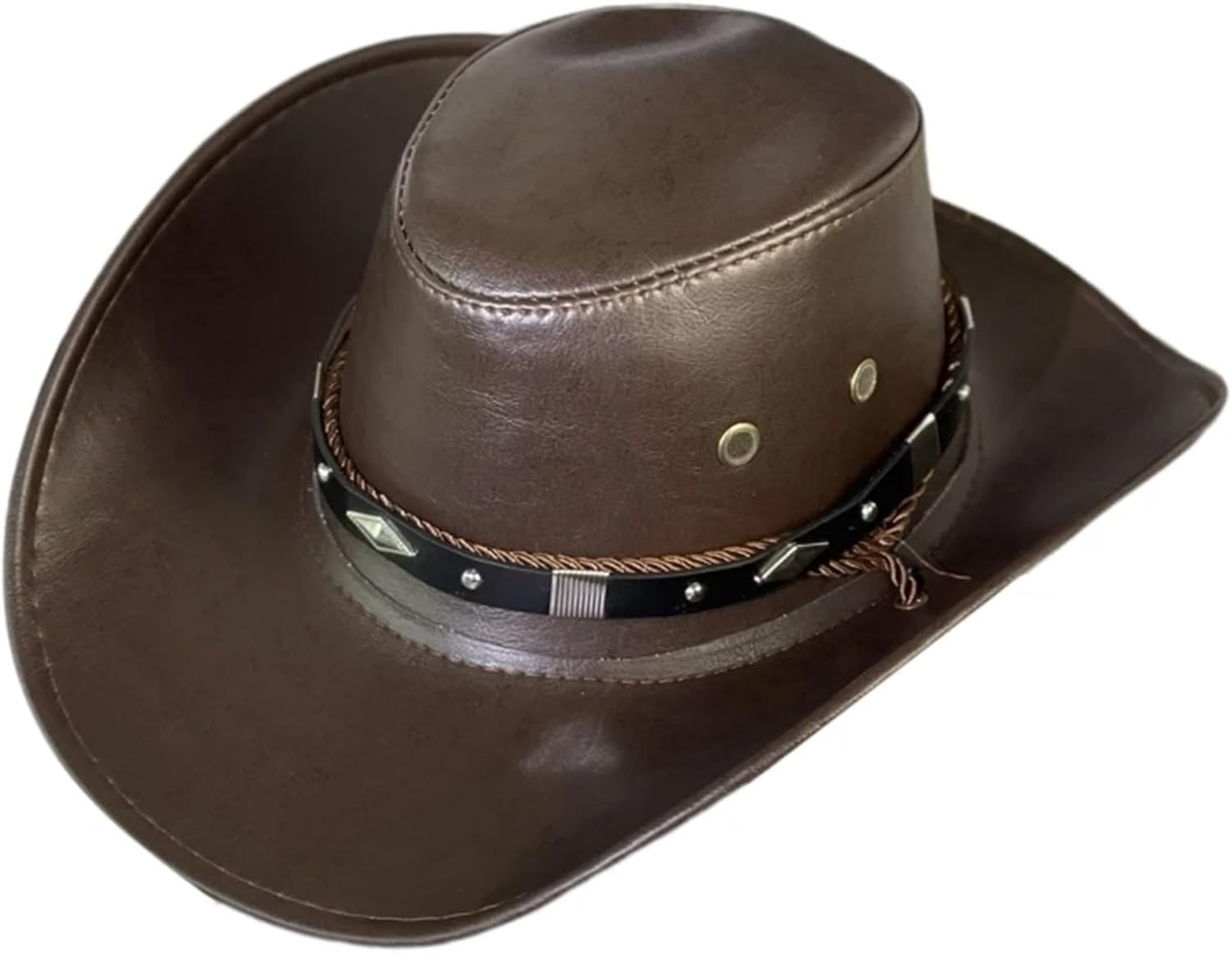カウボーイハット Cowboy Hat For Gentleman Fisherman For Camping Climbing(D