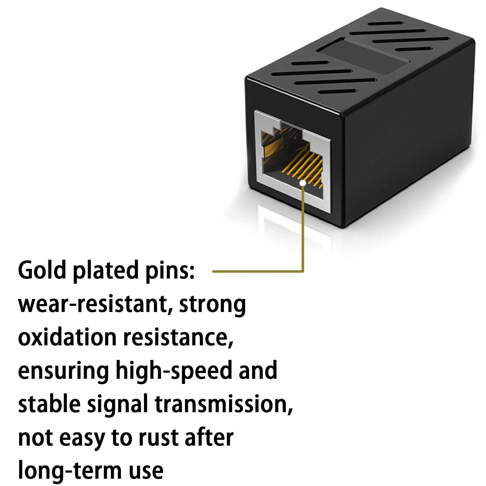 Telephone Line RJ45 to RJ11 Adapter, Telephone Jack to Ethernet Cable Adapter, RJ45 Female to RJ11 Male for Fixed Telephone Services(2 Pack)
