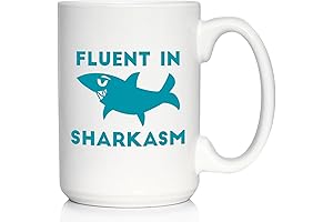 Fluent in Sharkasm - Hilarious Shark Coffee Mug