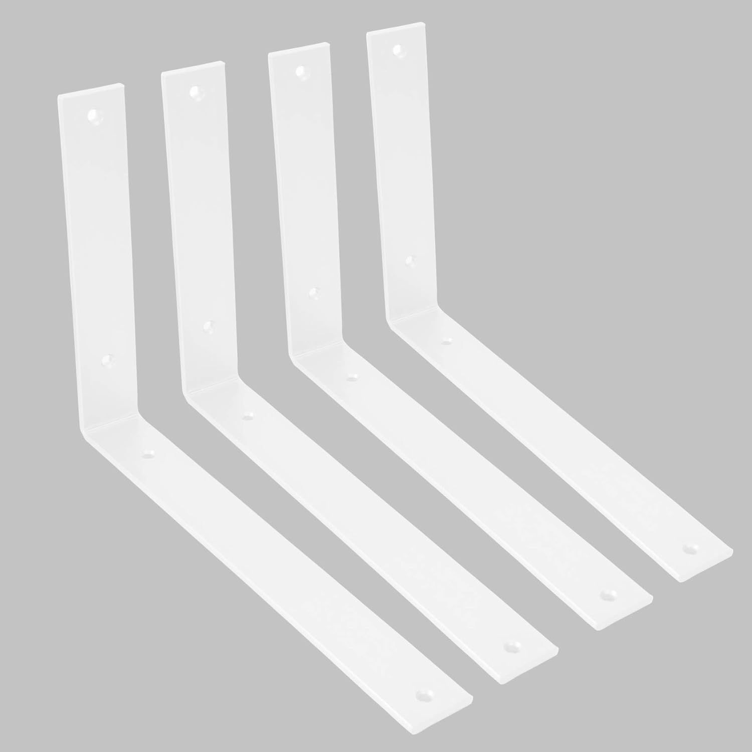 Shelf Brackets 12 Inch Heavy Duty White Brackets for Shelves Corner L