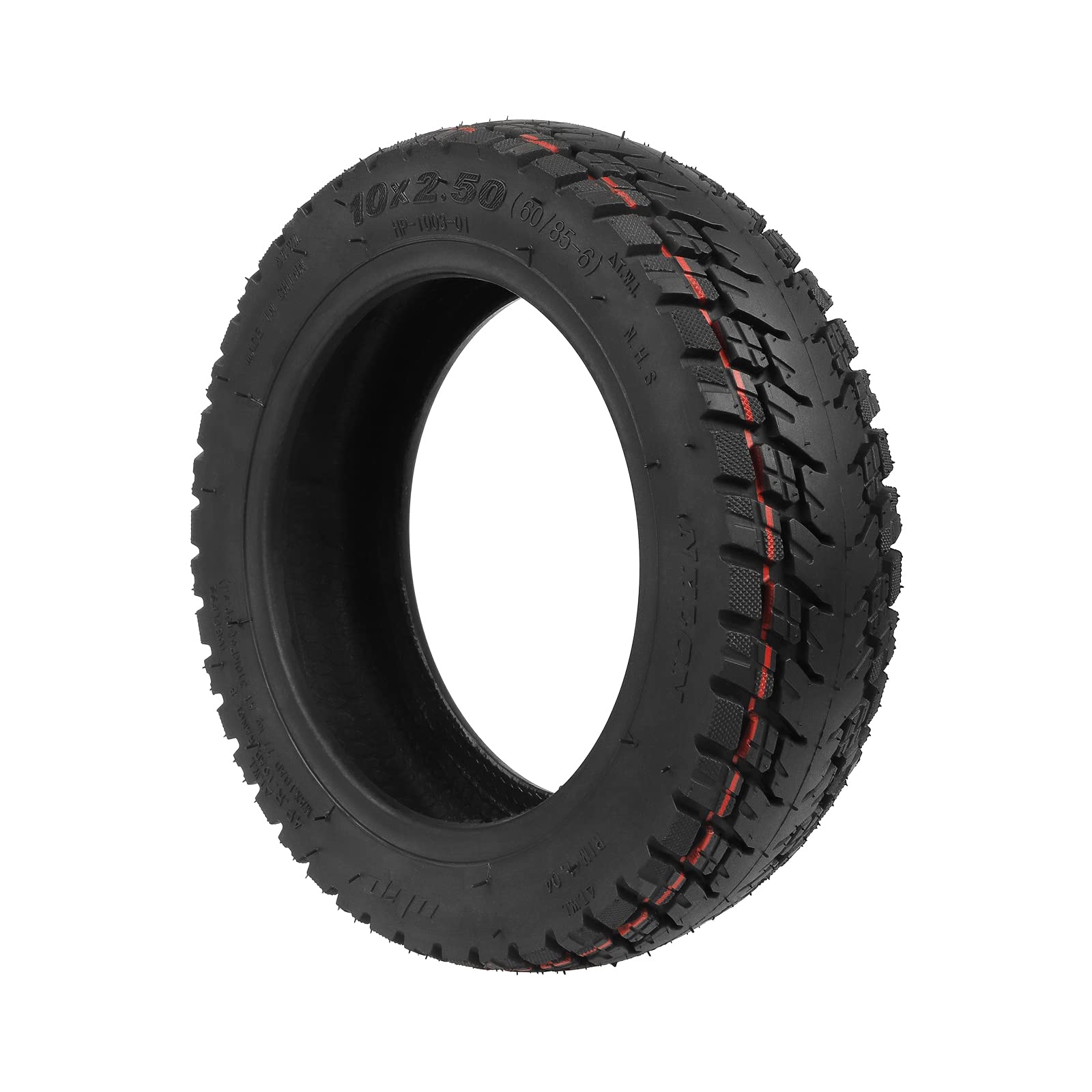 Pneu Urbanglide E-cross Pro Pneu Solide 10 Pouces, 10X2.70-6.5 Pneu Solide Scooter Tubeless Pneu Anti-Crevaison, Pneus Solides AntidéFlagrants Pour - Sport Pneu 10x2