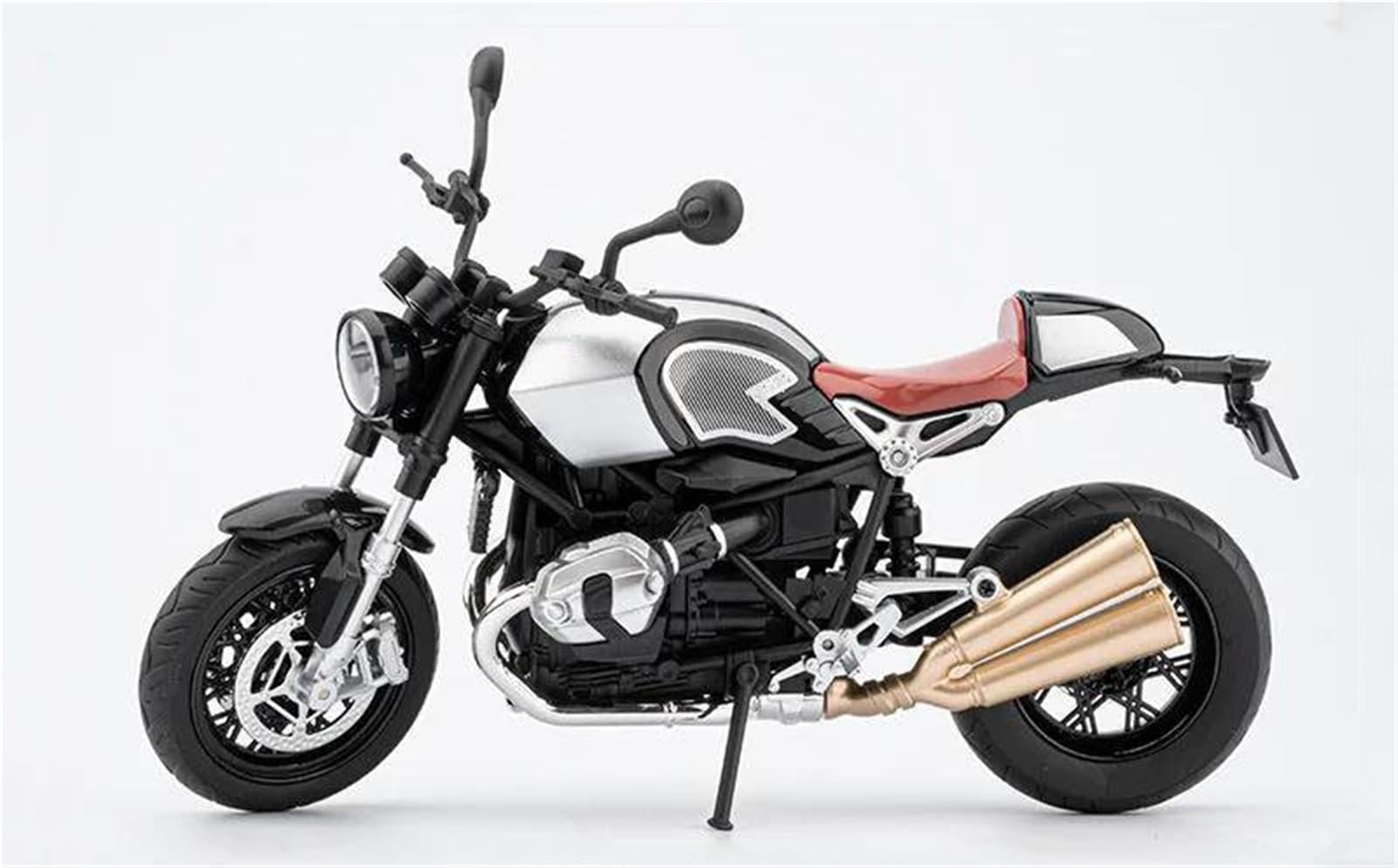 Modello di Giocattolo per La Simulazione di Motocicletta in Lega per BMW R Nine T 1/9 Modello Auto Giocattolo(Grey)