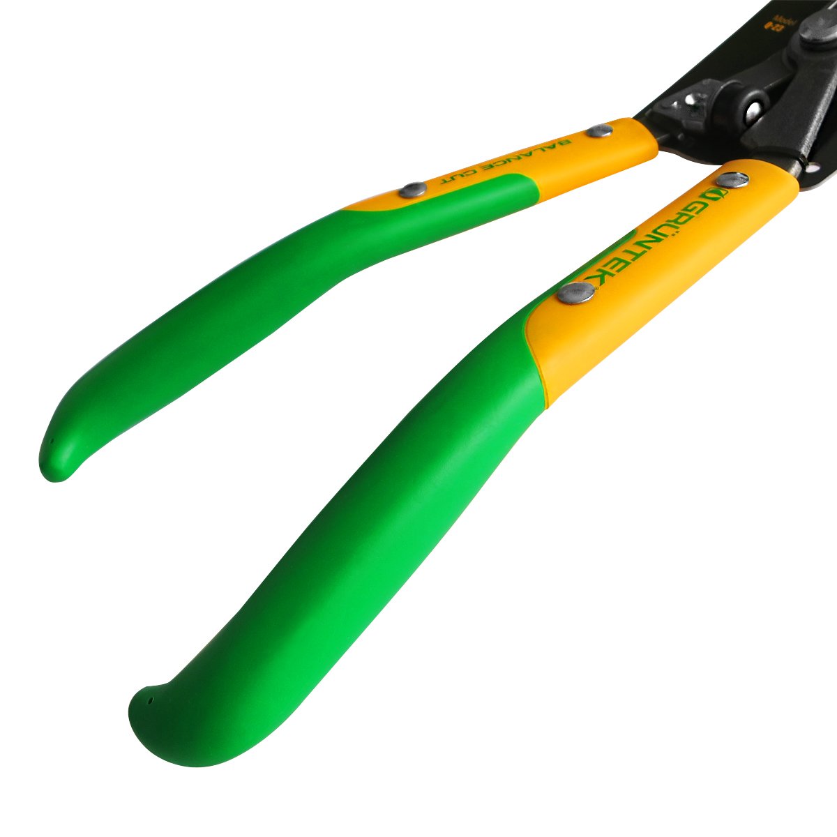 GRÜNTEK Q-23 nożyce do żywopłotu 600 mm, kute proste ostrza, amortyzator, wyważone, zadowolenia 90 dni, do żywopłotów, krzewów, małych gałęzi do 6 mm, krzewów