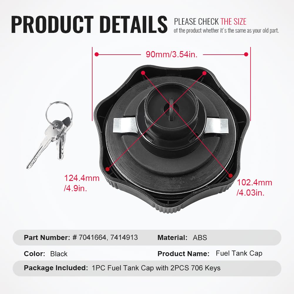 Amazon.com: GZYF 7414913 Fuel Tank Cap 7041664 For