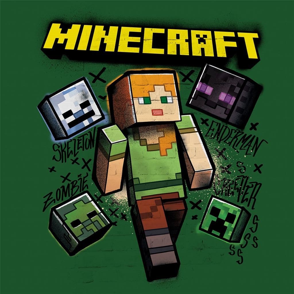Pyramid International Minecraft (Alex) 30x30 Canvas Wall Art for Gamers - Unique Artwork Featuring Alex, Suitable for Kids’ Rooms or Game Room Decor