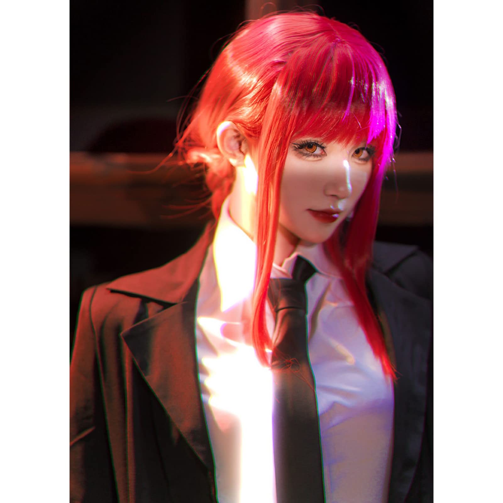 チェンソーマン マキマ ウィッグ付き コスプレ Amazon.co.jp: マキマ コスプレ ウィッグ付き チェンソーマン マキマ