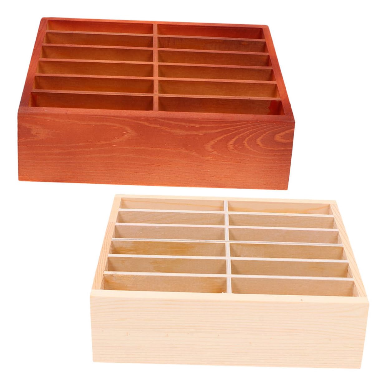 2pezzi Mobiletto Portacellulare in Espositore Per Cellulari Con Scomparti Multipli Organizer Scrivania Per Aula e Ufficio