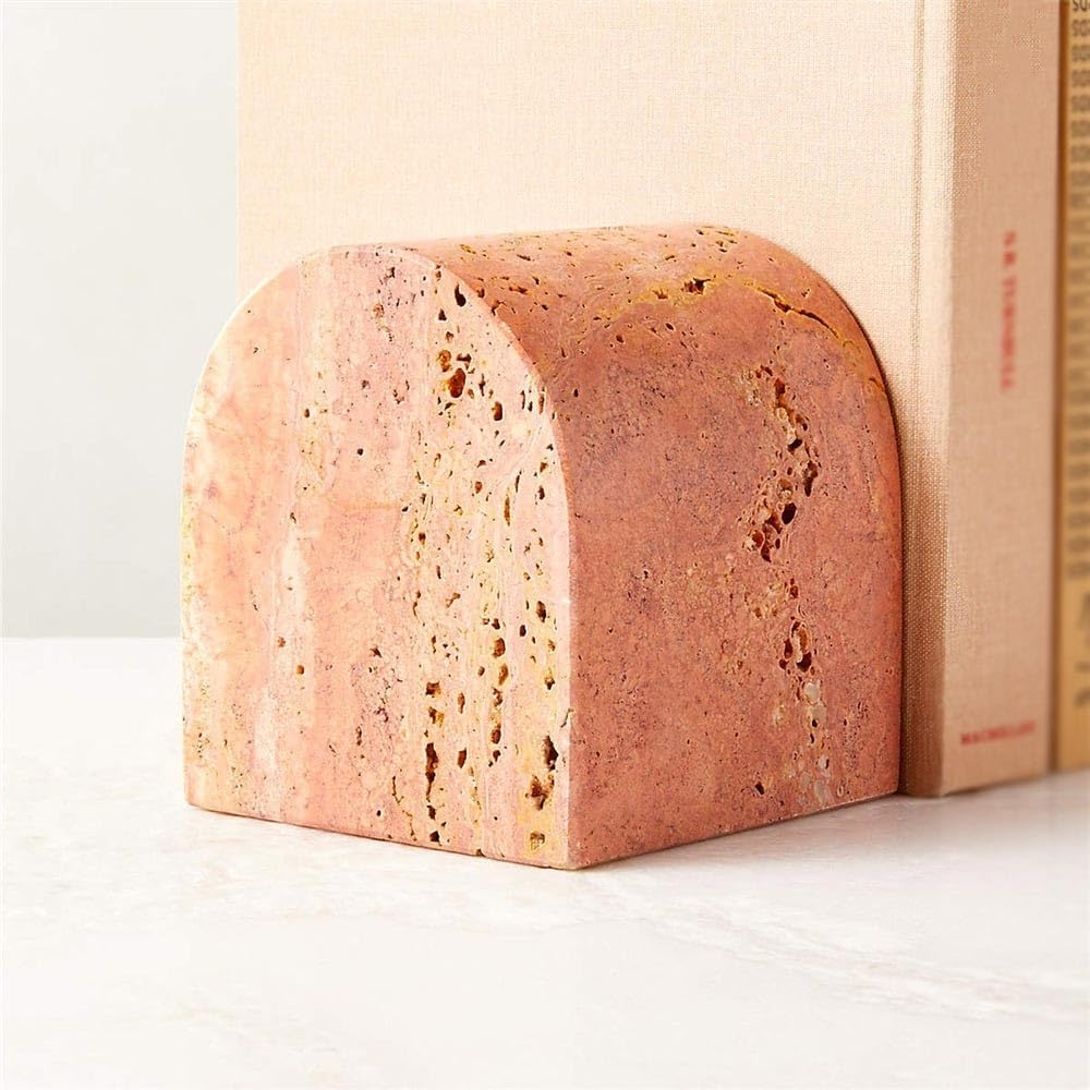 Bookend Support Bookends ，Minimalist Geometric Decoration Decorative for Heavy Books Bookends