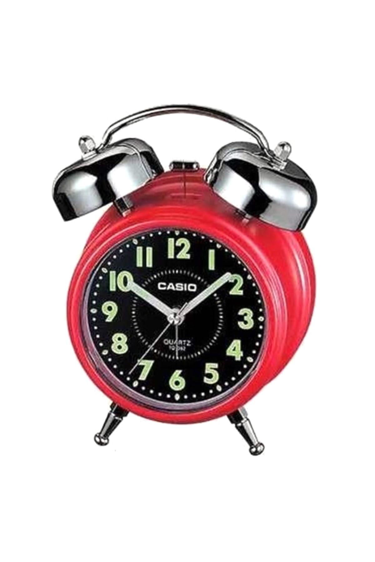 Casio TQ-362-4ADF Analog Alarm Clock, front view