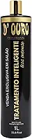D'Ouro Profissional Tratamento Inteligente 1L – Alisamento Sem Formol, Redução de Volume, Brilho Intenso, Hidratação Profunda, Realinhamento Capilar Imediato, Uso Exclusivo em Salão, Efeito Liso Instantâneo para Todos os Tipos de Cabelo