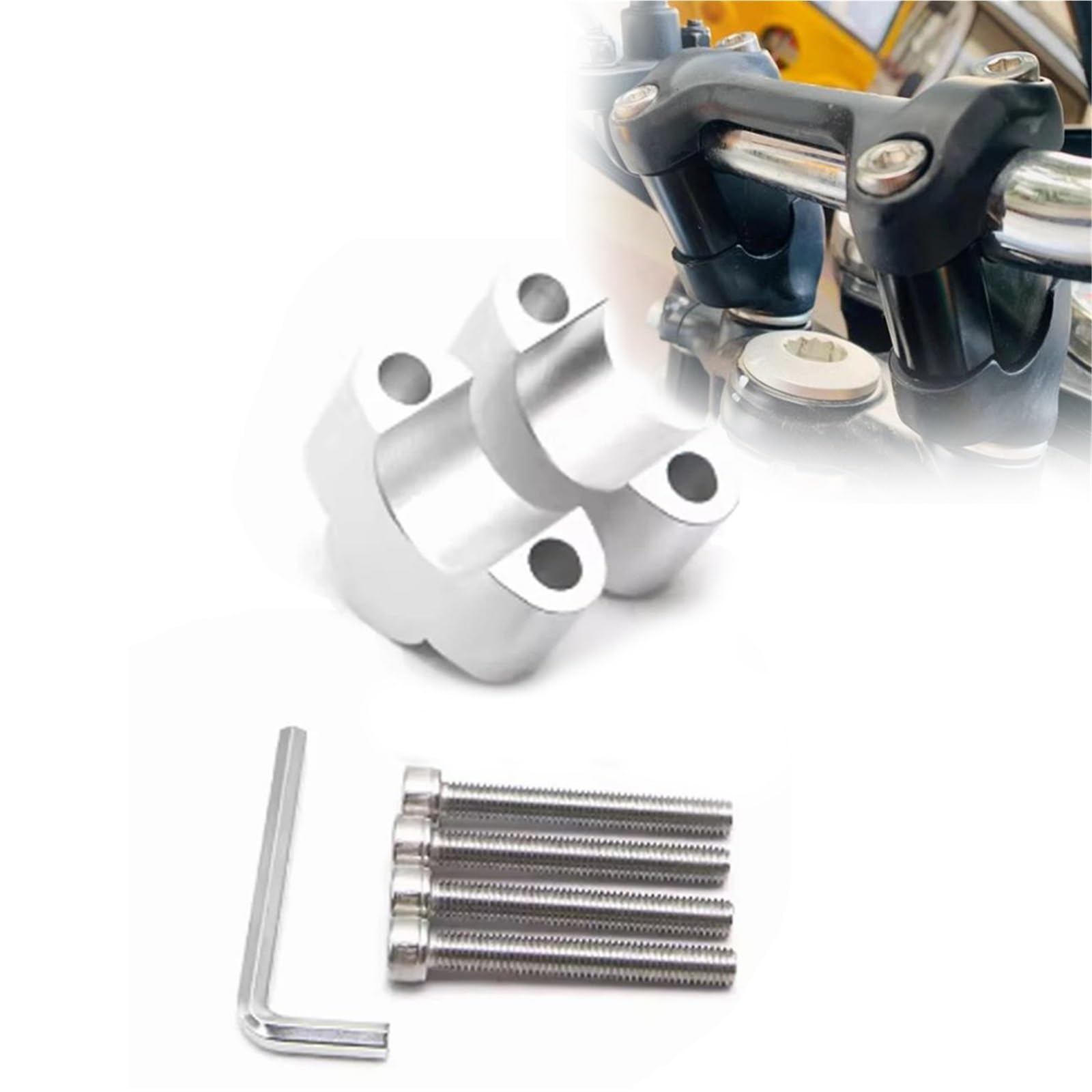Rehausseur de guidon pour Benelli Imperiale 400 adaptateur moto aluminium