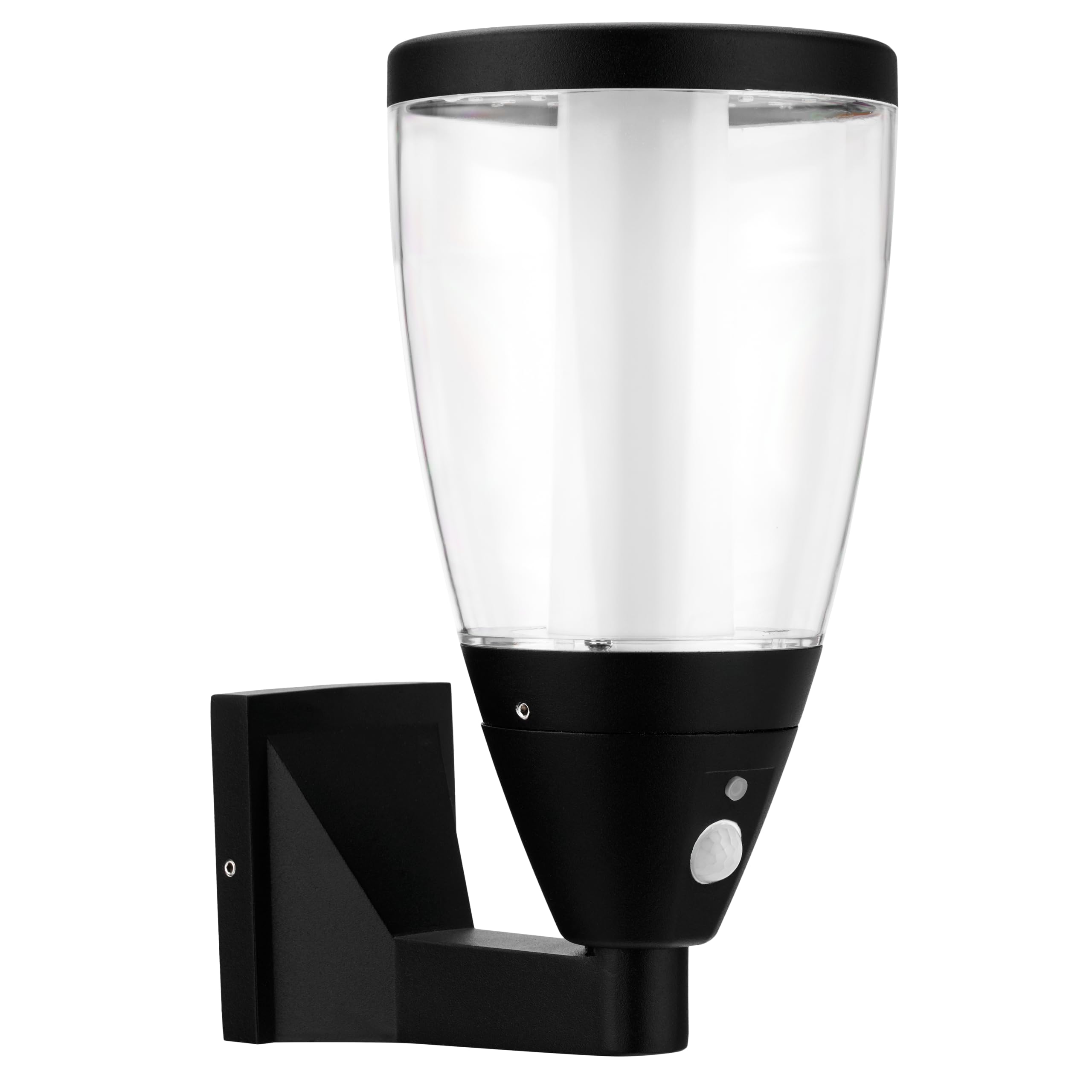REV LUMUS 160 Lampada da parete solare lampada da esterno con sensore di movimento, faretto LED esterno, 200 lm, 3000 K, 2 W, IP65, nero