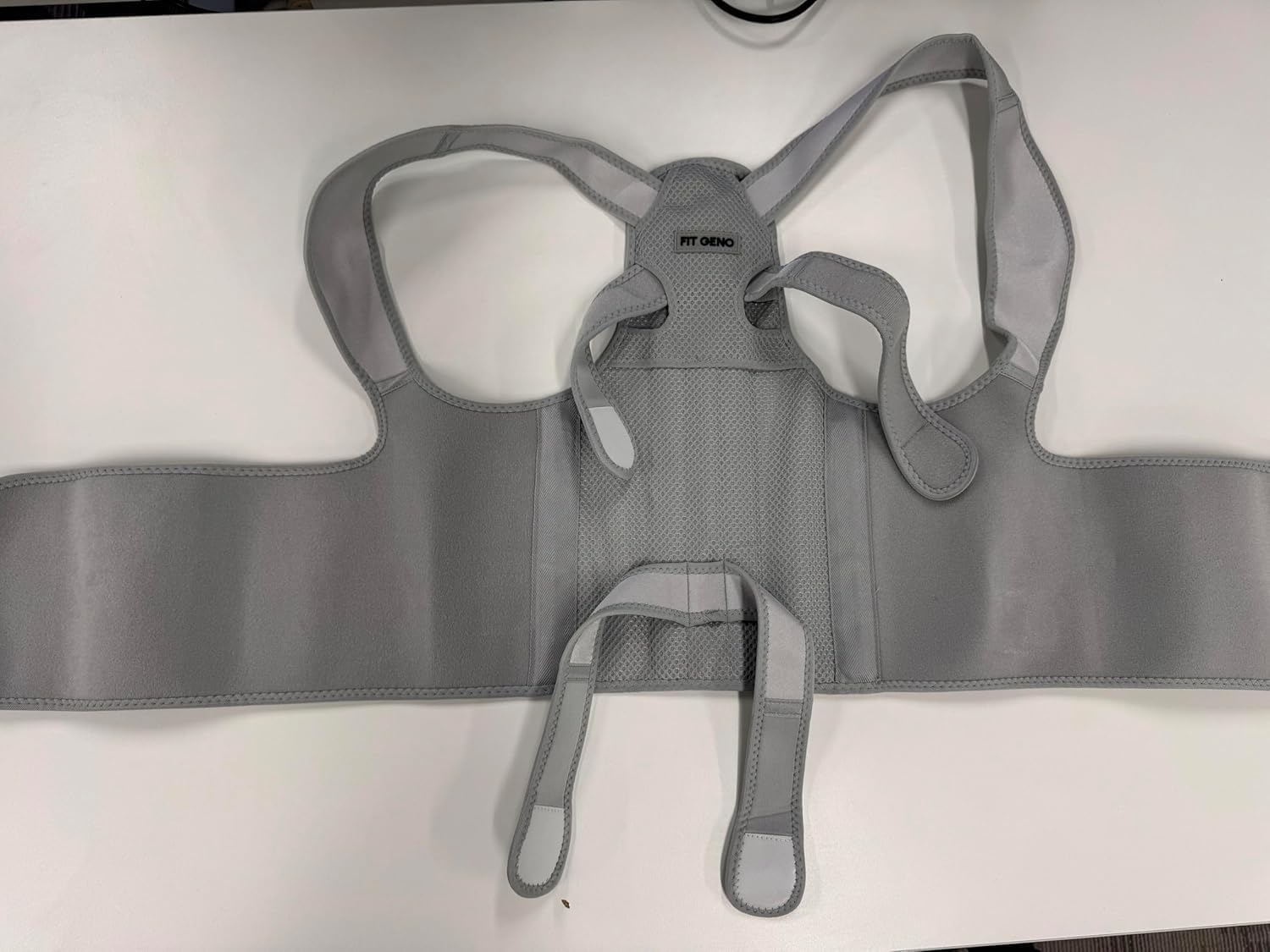 Fit Geno Back Brace Posture Corrector for Men & Women: Shoulder Straightener Adjustable Full Back Support Pain Relief - Scoliosis Hunchback Spine Corrector (Medium)