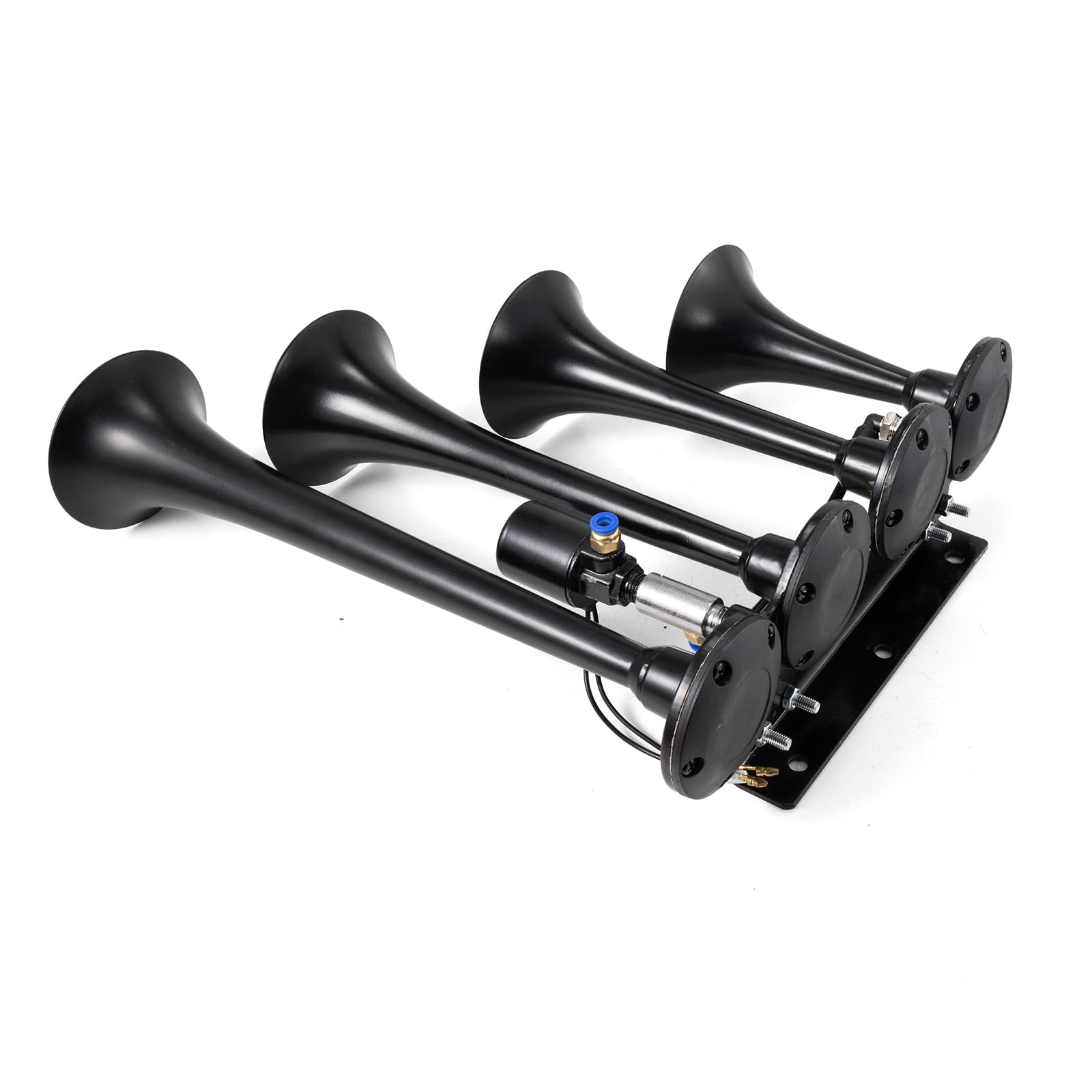 Train Horn for Truck, 4 Trumpet Air Horn, Train Horn with Electric Solenoid