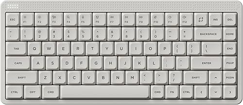nuphy Node75 Teclado Mecánico Inalámbrico, Teclado Personalizado de 75% Intercambiable en Caliente de Bajo Perfil, Teclados de 84 Teclas para