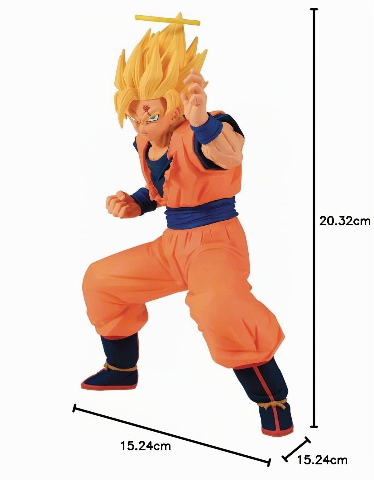 Banpresto - Figura de Acción Goku Super Saiyan 2 Dragon Ball Z 14cm Multicolor BP19059