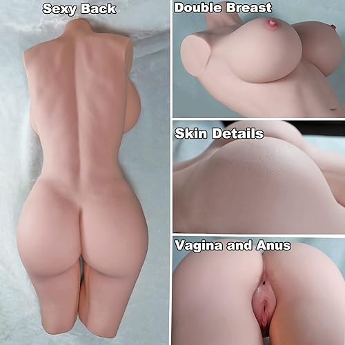 Miniatura 3 de Masturbator - Muñeca sexual de torso realista, muñeca anal 3D, vagina, pechuga de gelatina súper suave, textura de piel real, sexo anal para hombre,