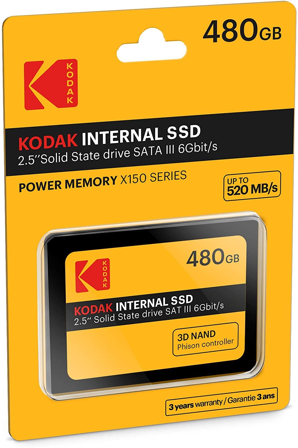 KODAK SSD interno X150, amarelo, 480 GB | Amazon.com.br