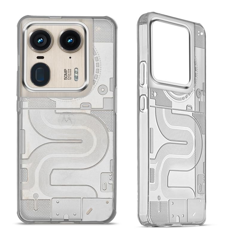 Mr. Case Transparent Back Case for Motorola Moto Edge 50 Ultra 5G Frosted Cover Matte Silicone TPU - Silver Ring (B0DFYSVPCH) Amazon Price History, Amazon Price Tracker