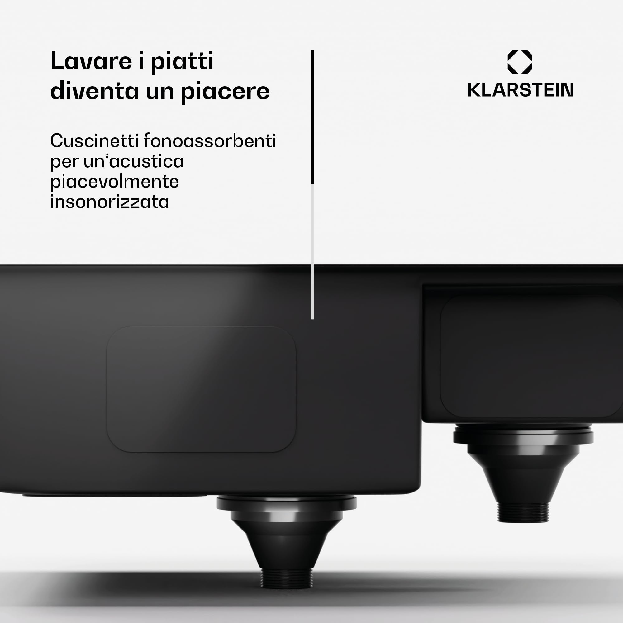 Lavello Cucina Klarstein 100x45cm - 1.5 Vasche In Acciaio Inox 304 Con Sgocciolatoio