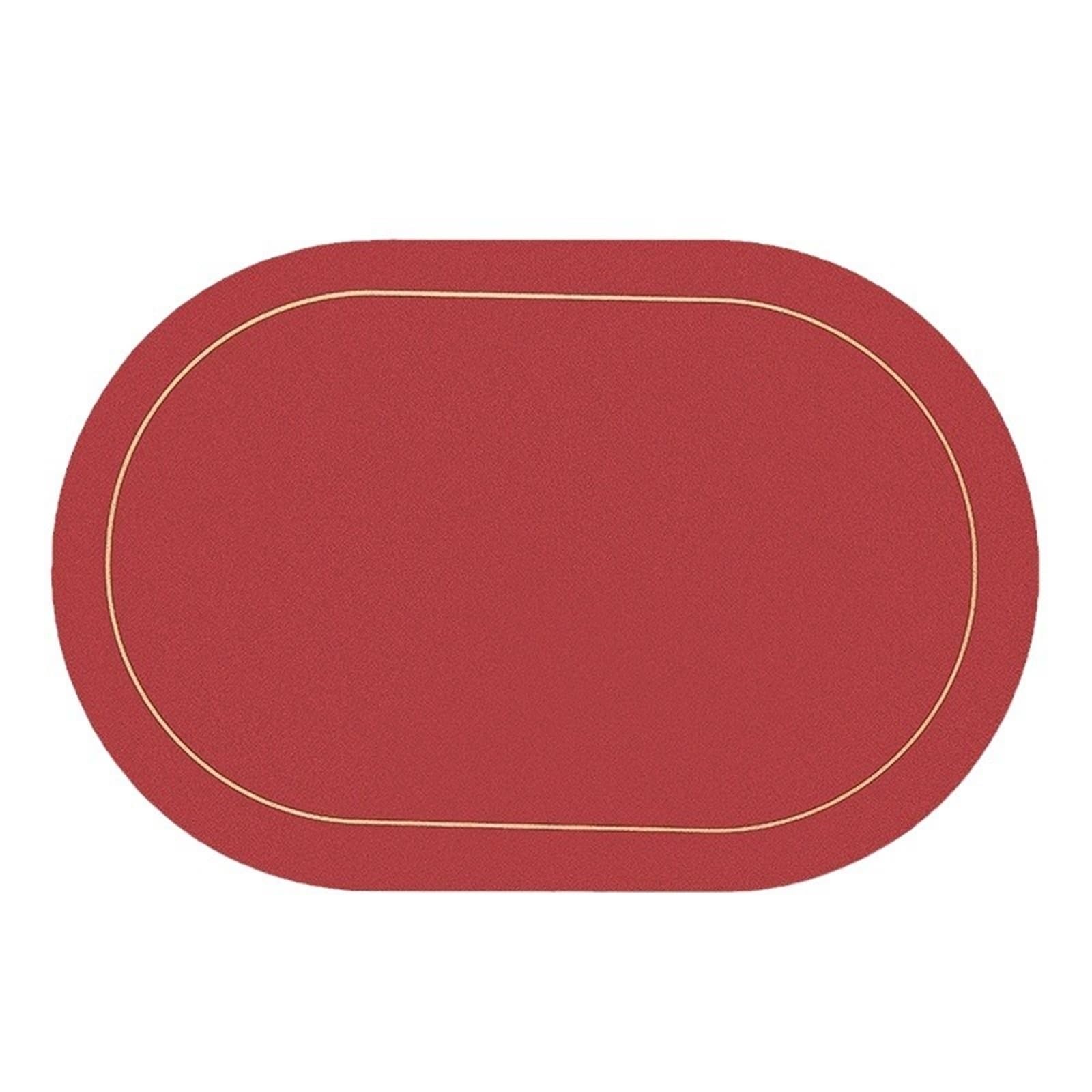 Sets de table lavables rouge et jaune pour protéger votre nappe