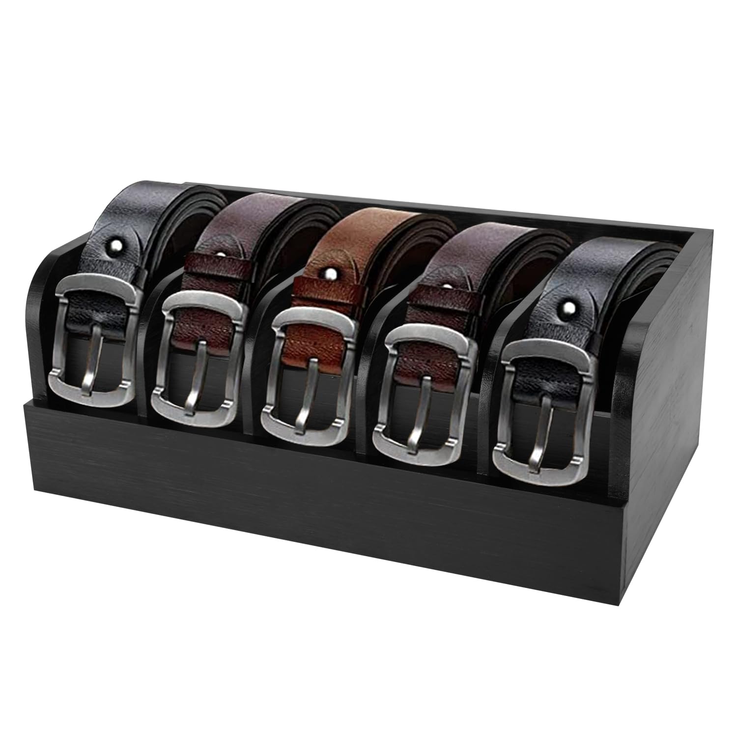 GTI 5-Compartment Bamboo Organizer Black