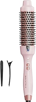 Wavytalk Thermal Brush, 1.5 Inch Negative Ion Thermal Round Brush Creates Salon-quality Blowouts, lonic Frizz Reduction Makes Hair Shinier & Smoother (Millennial Pink)