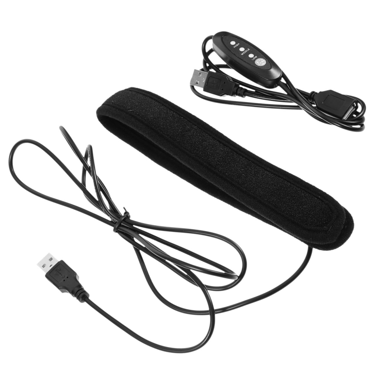 jojofuny Bande Chauffante en Néoprène pour Objectif Noir Chauffage USB Réglable, Protection Le Gel et Élimination Buée, Prise de Photos en Matinée Humide