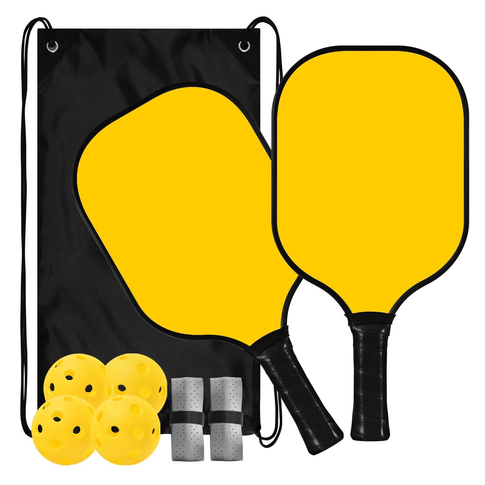 Paleta de pickleball ligera y lisa de color dorado