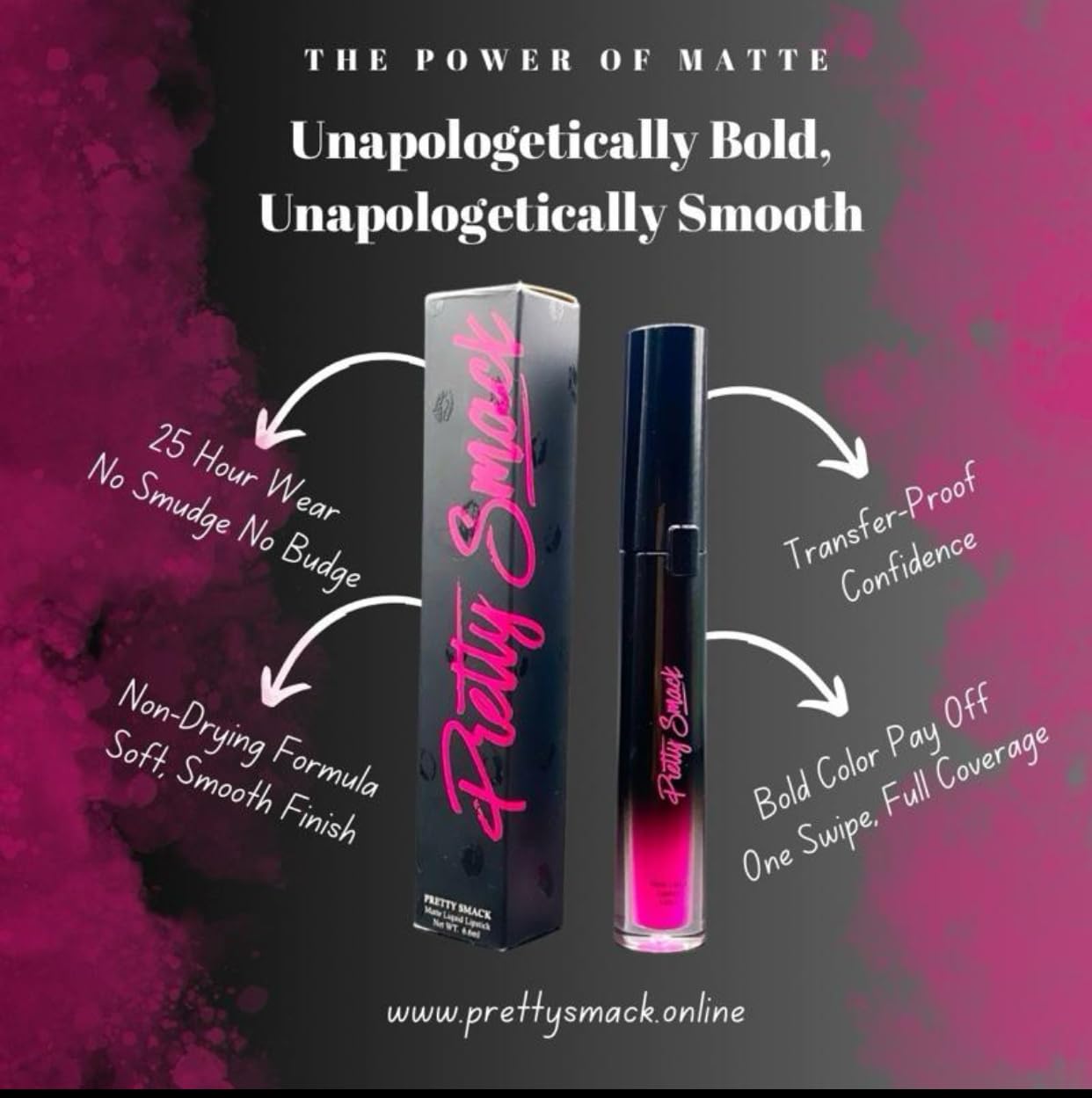 Matte Liquid Lipstick – Hottie (Fiery Hot Pink), Smudge-Proof, Long-Lasting, Vegan & Cruelty-Free