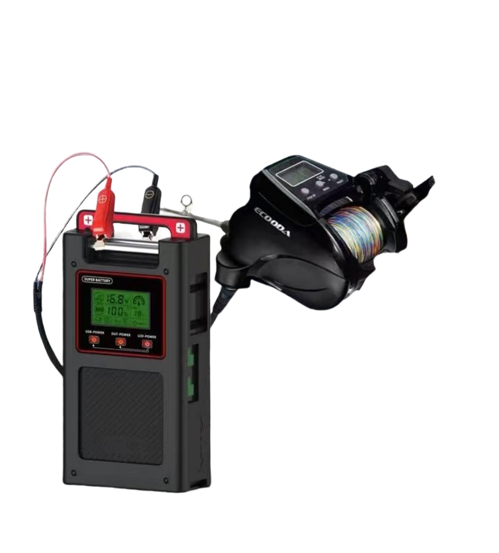 Batería de pesca de 14,8 V 20000 mAh para carretes eléctricos compatible con Daiwa Tanacom 1000 750 Seaborg 500MJ Leobritz Shimano Plays BeastMaster ForceMaster Batería de carrete de pesca