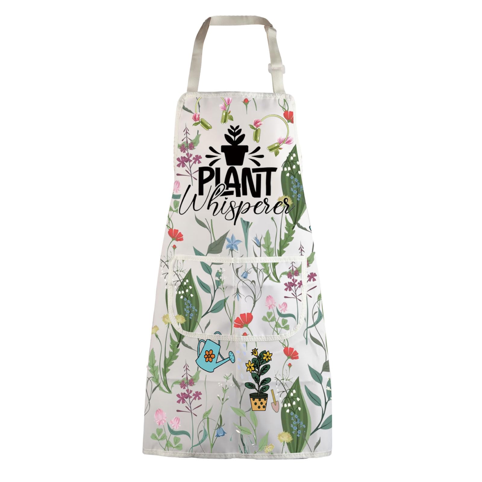 MBMSO Delantal de jardinería de plantas, delantal susurrador de plantas para regalos de jardinero, delantal de plantas para mamá, regalo para amantes de las plantas