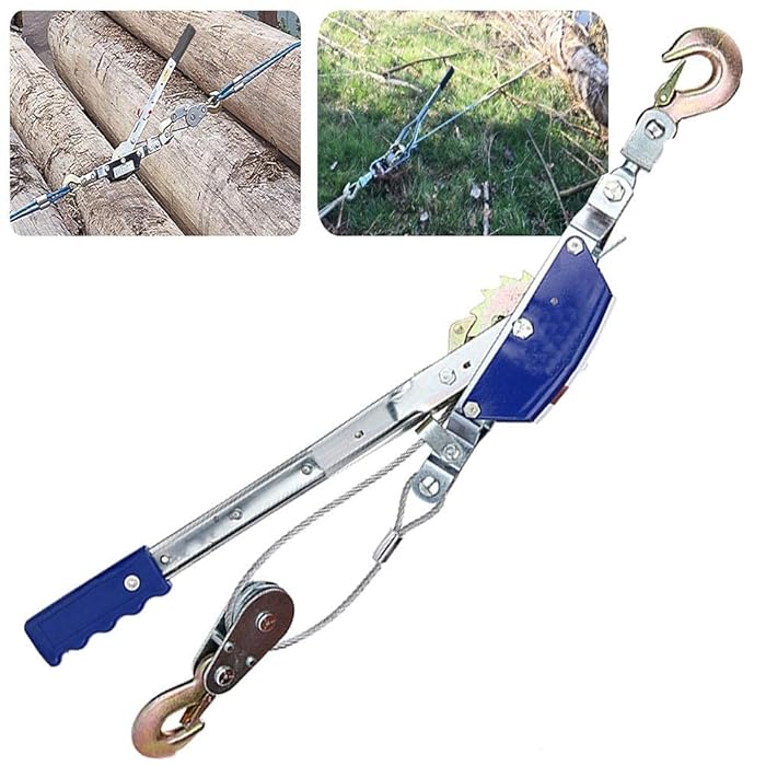 Buy FZYE Dual Gear Power Puller, Hand Winch Ratchet Puller with Cable