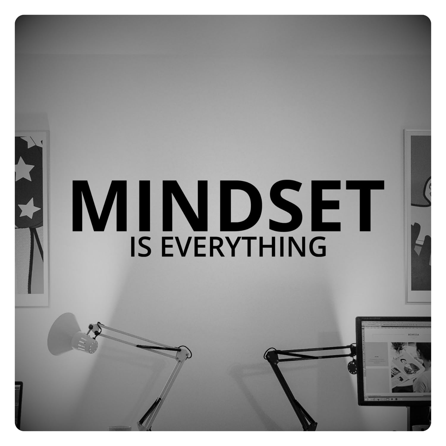 Autocollant mural de motivation pour transformer un mur vide en espace inspirant