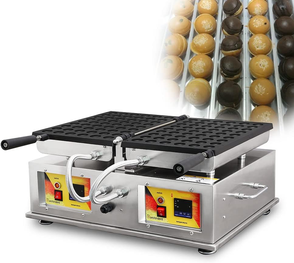 Janpanese Egg Bubble Waffle Maker Mini Castella Sponge Cake Machine Flying Baby Castella Cakes Iron Baker Waffles Pan Equipment (110v, EU PLUG)