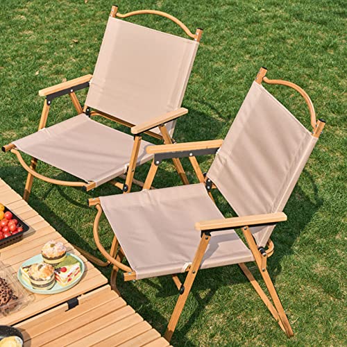 Eofjruc Camping Folding Chair Heavy Duty Aluminum 330 Lbs Outdoor Portable Chair Lightweight For Hiking Beach Picnic Lawn Khaki #TOP1