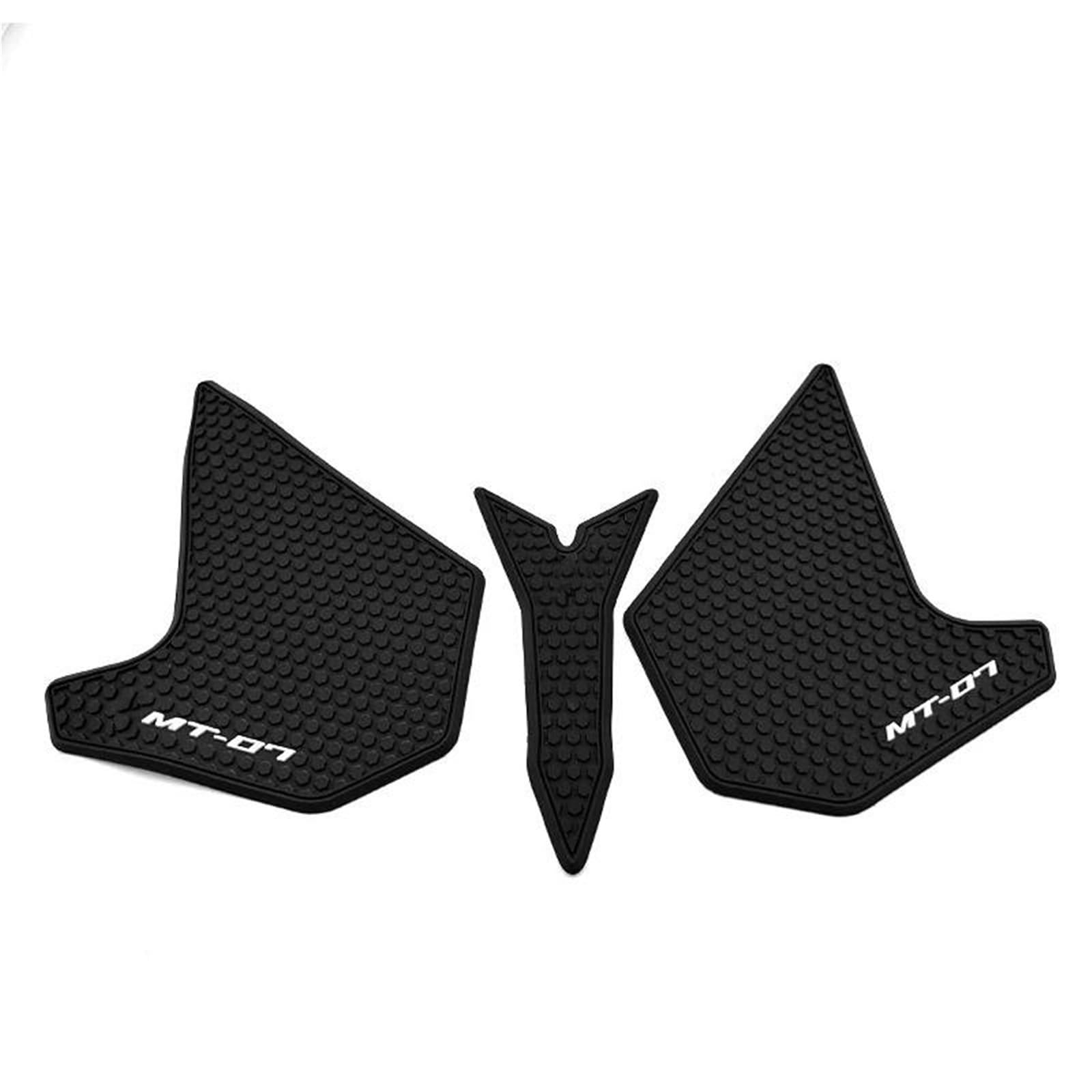 Motorcycle Side Fuel Tank Pad Knee Grip Stickers for Yamaha MT07 MT-07 2018-2020 Fishbone Tank Pad(Color3)
