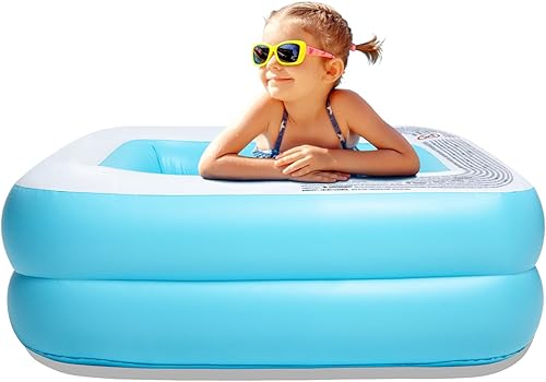 Miniatura 6 de Piscina inflable para niños, centro de natación familiar para niños, piscina de tamaño completo para niños, adultos, piscina fácil de configurar
