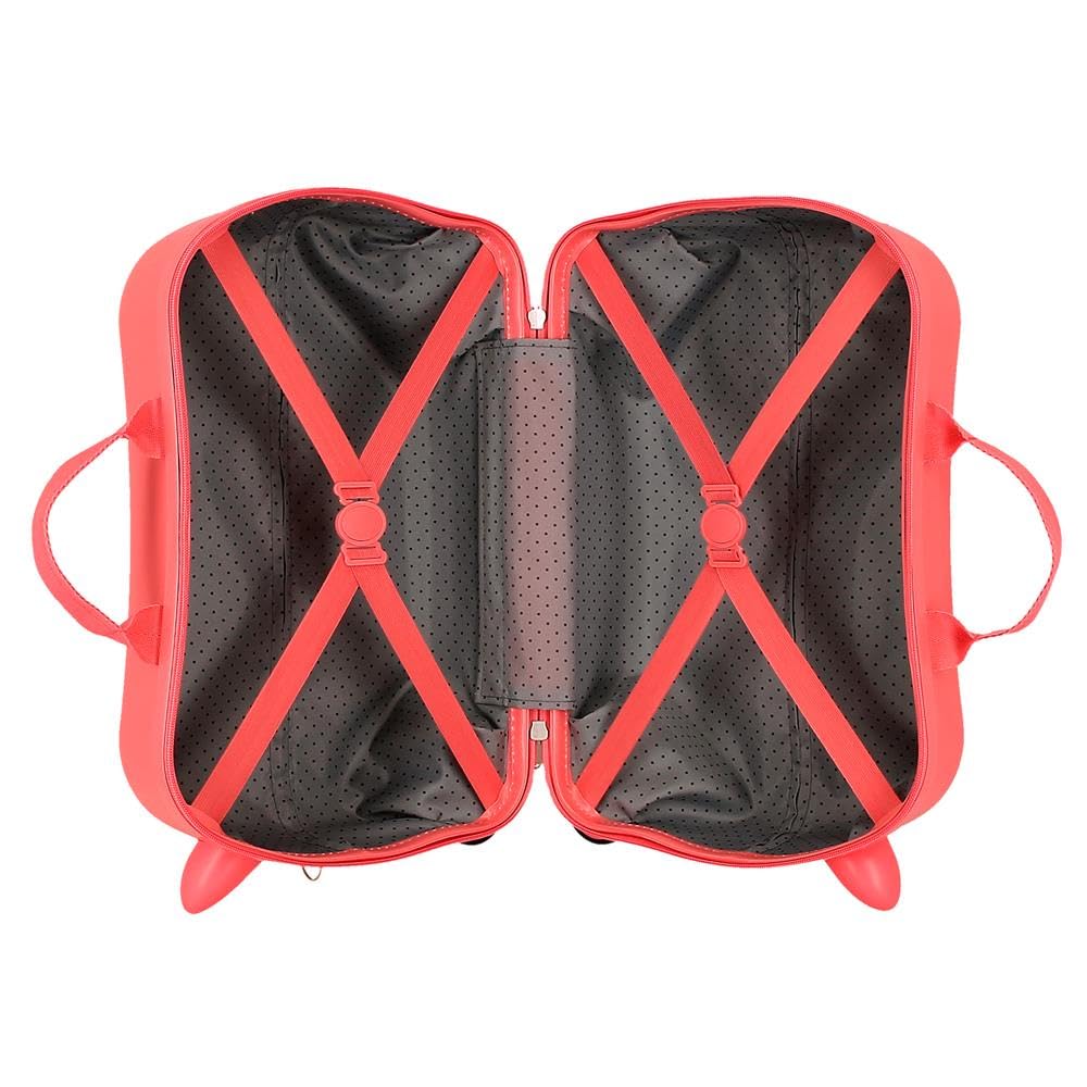 Joumma Disney Vaiana Sea Vibes Maleta Infantil Coral 45x31x20 cm Rígida ABS 24,6L 1,76kg 2 Ruedas Dobles Equipaje de Mano
