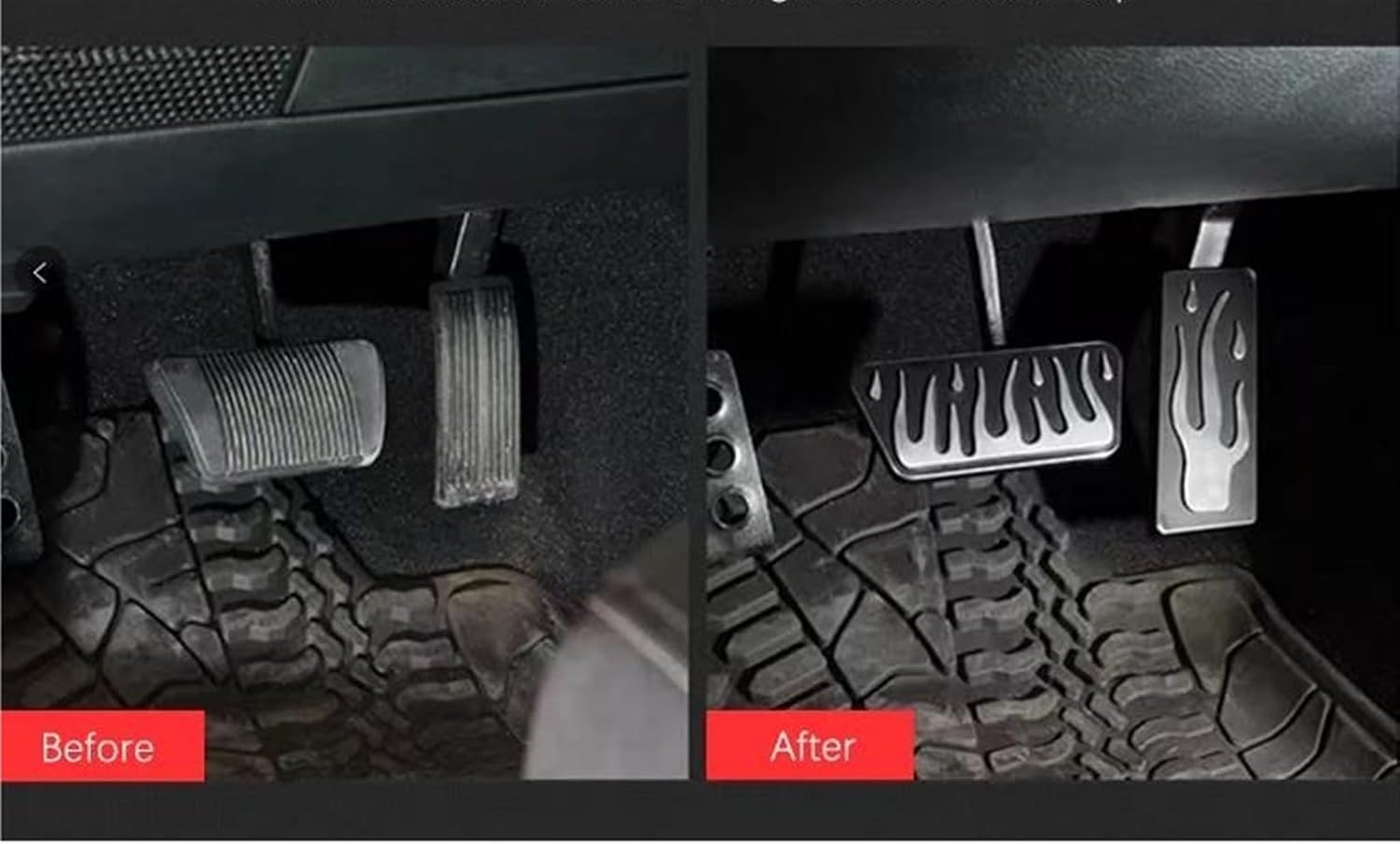 Car Brake Pedal Car Brake Pedal Pad For Skoda For Slavia 2018-2022 Non-slip No Drilling Pedals Cover Car Pedal Cover (1pcs)