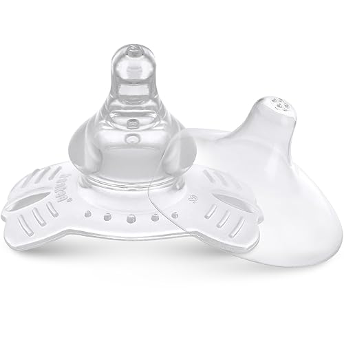 haakaa Protectores de pezón para lactancia materna con estuche de transporte, base de mariposa y ultrafino, 2 piezas