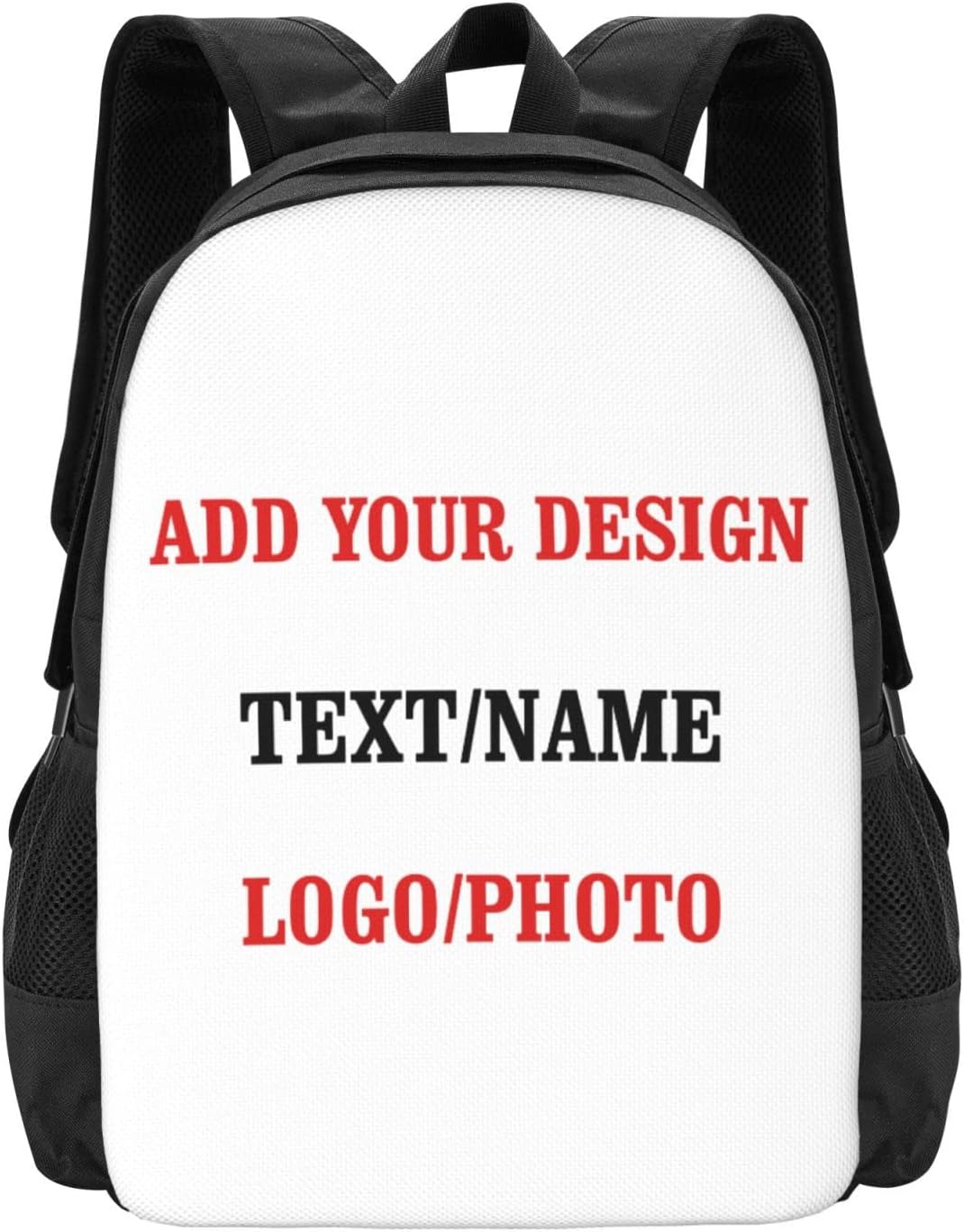 Custom Casual-Lightweight Backpack Personalized-Travel Knapsack-Customized - Schoolbag Daypack Add Photo Text Shoulders (custom5)
