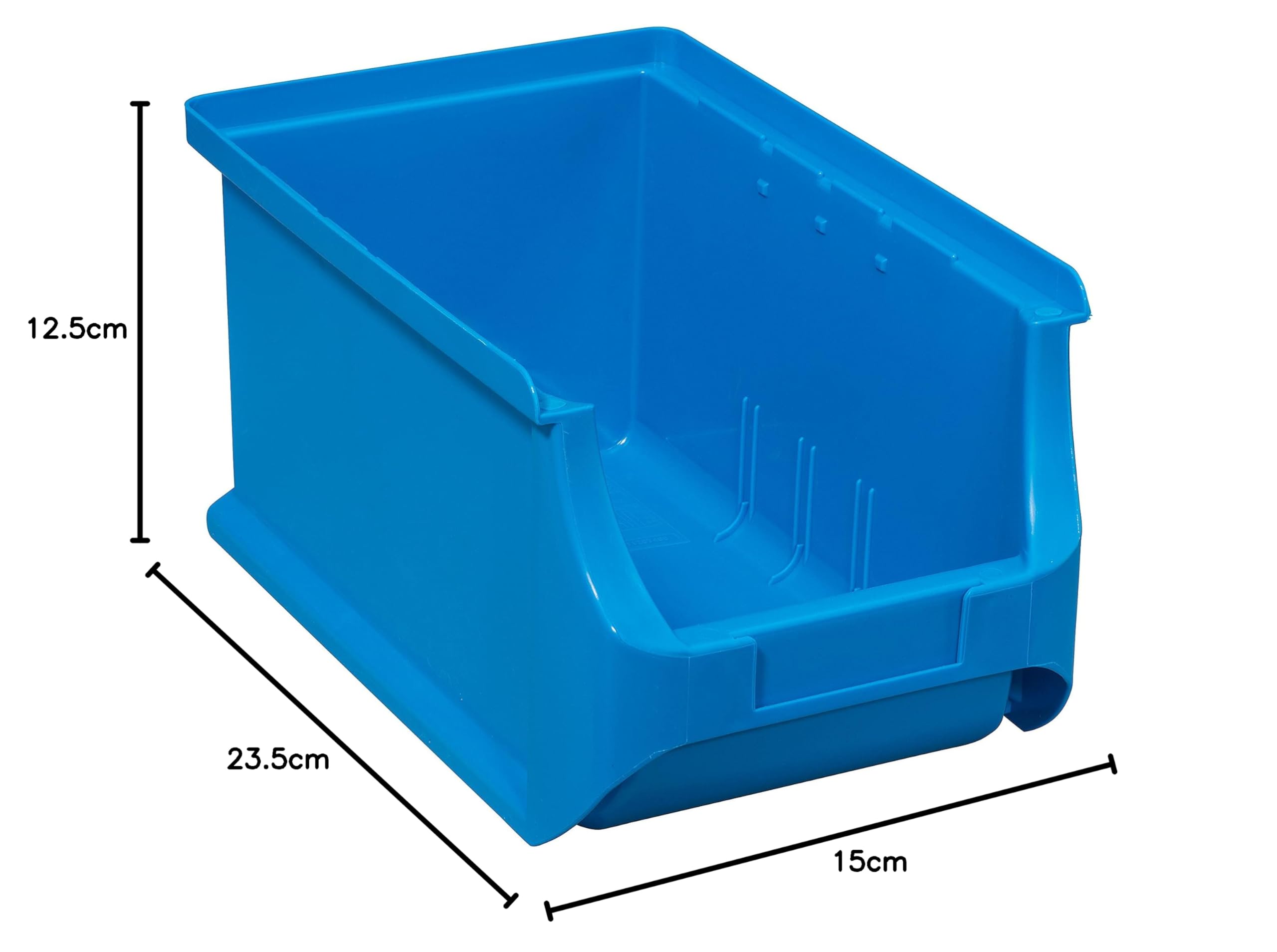 Allit 456208 Bac à bec, Taille 3, 235 x 150 x 125mm, Bleu (Lot de 4)