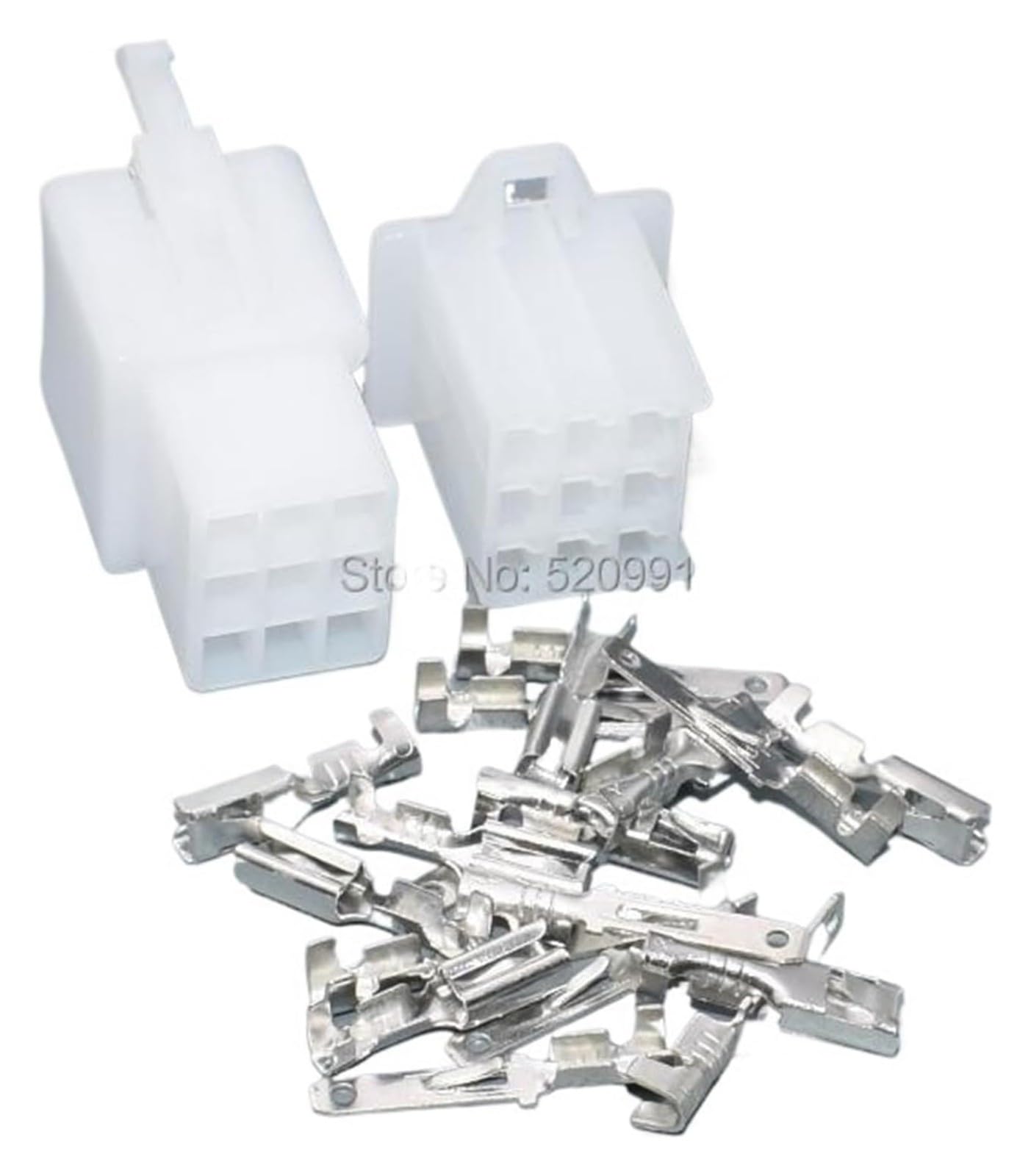 Juego multiusos de 100 kits de conectores eléctricos de 9 pines de 2,8 mm 9P macho hembra p/Lug compatible con motocicleta y coche